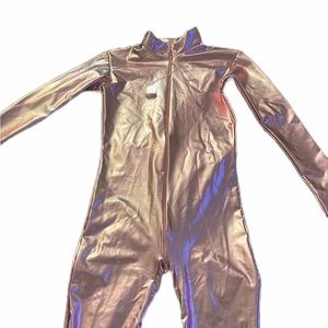 Metallic one piece bodysuit